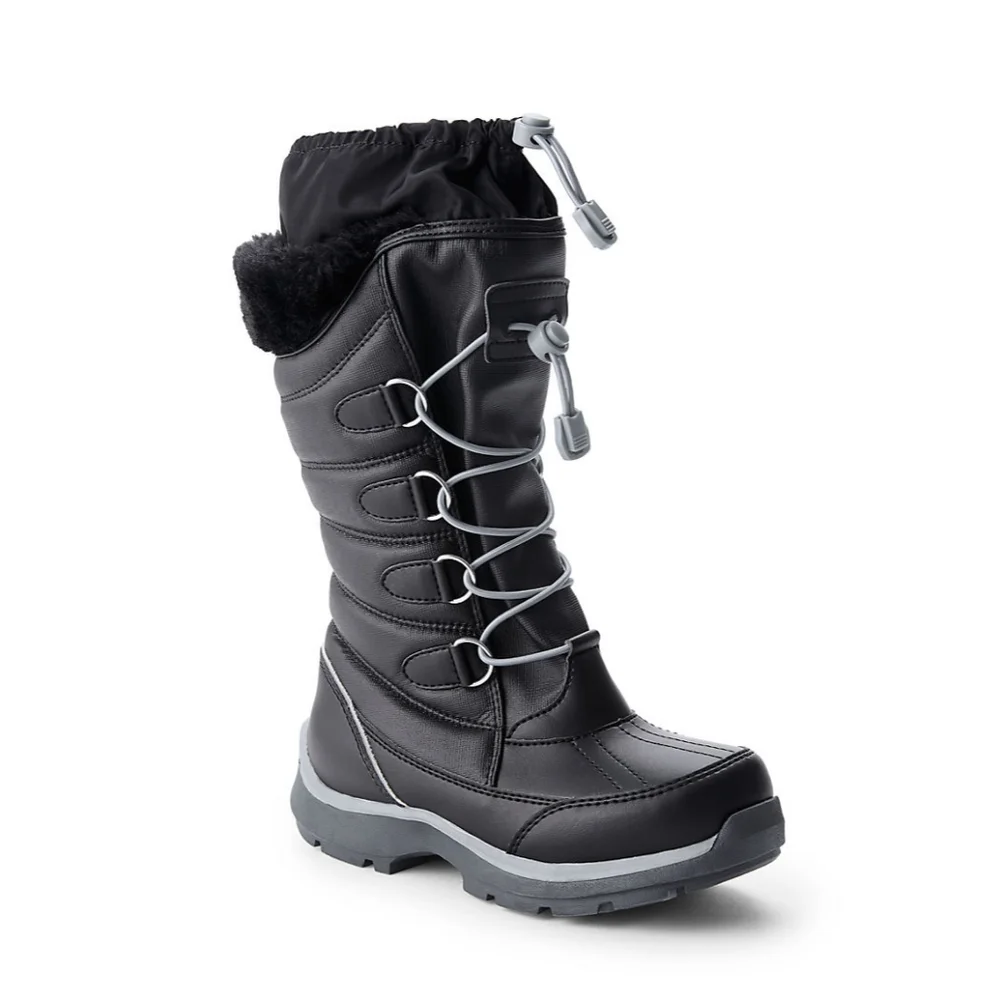 Like new Lands' End insulated winter boots size 5